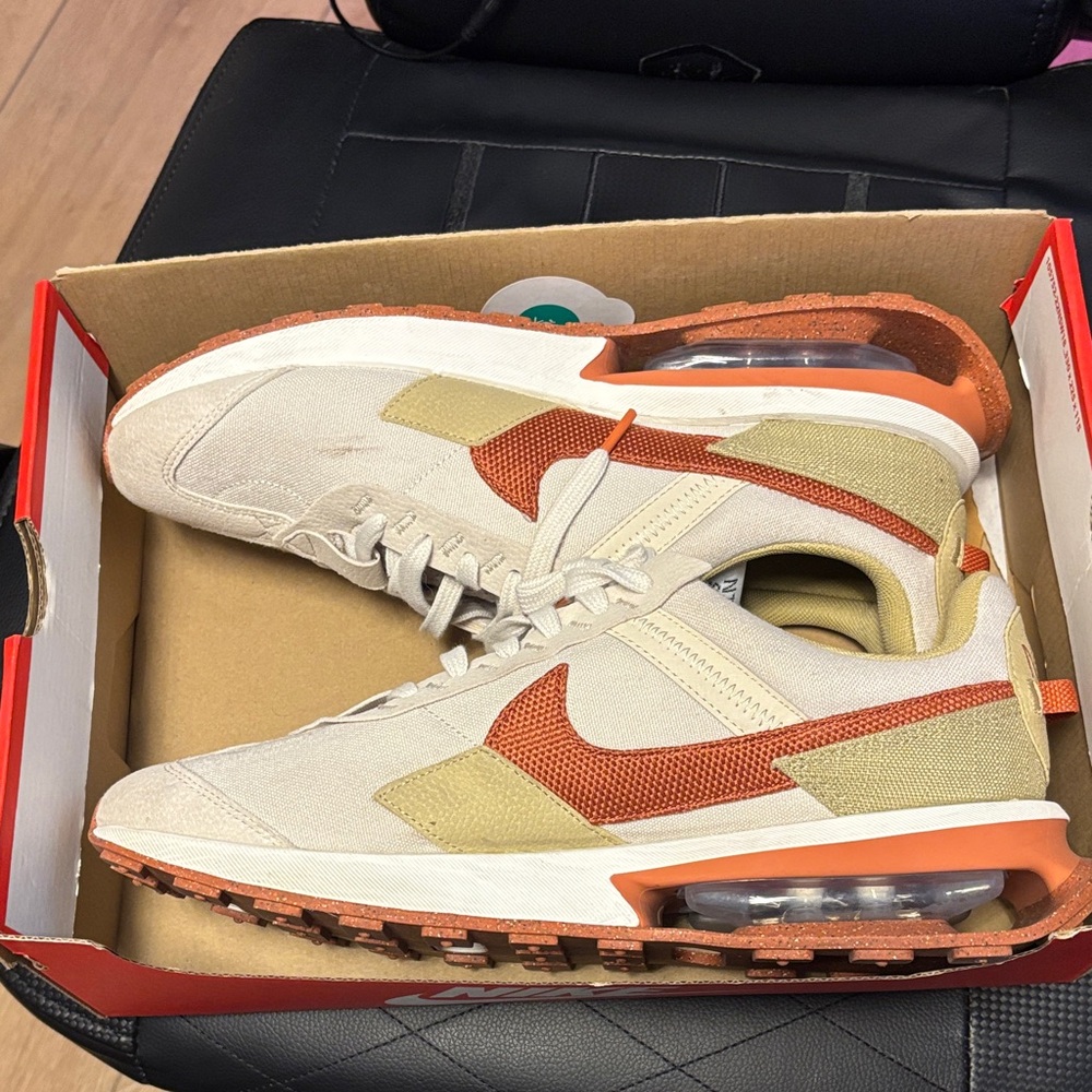 Nike Tan and Rust Sneakers (Air Max Pre-Day SE)